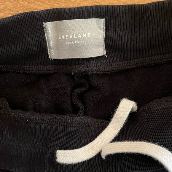 Everlane The Track Wide Leg Crop Sweatpants size L - Picture 4 of 6